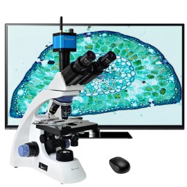 Microscopio Quasar Science Qm30 2500x Trinocular Con Cámara 36mp HDMI WiFi